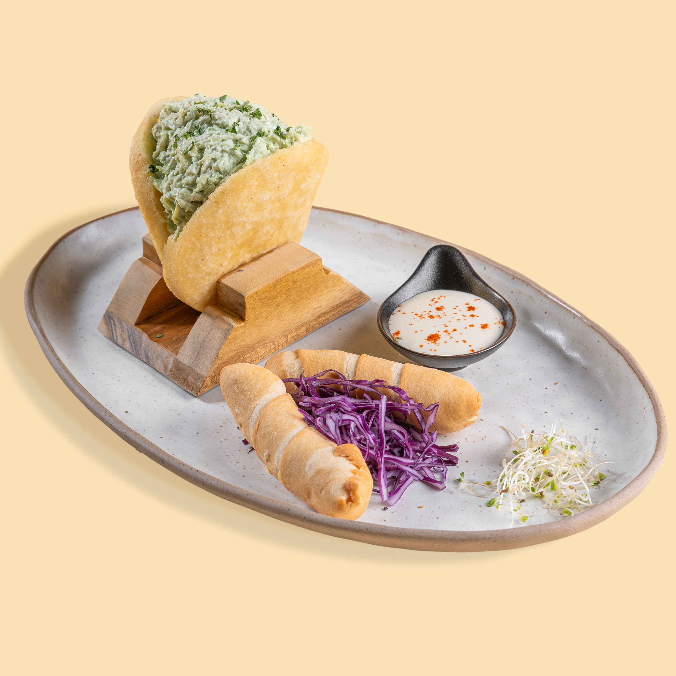 Reina Pepiada de Chamo Gourmet — tequeño relleno de reina pepiada